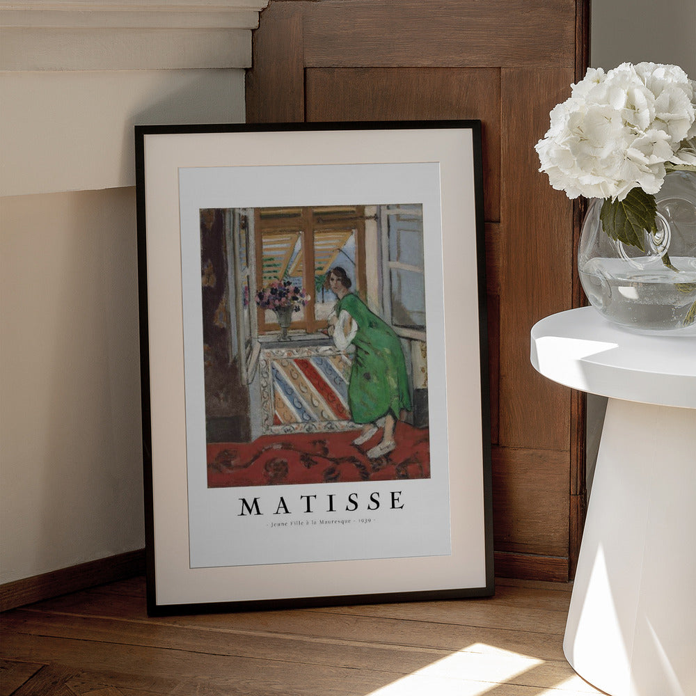 Artwork  Jeune Fille a La Mauresque 1943 24X36-inches