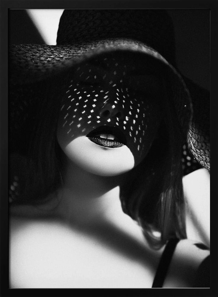 Artwork- Shadowed Elegance-36X48inches-In Black Floating Frame