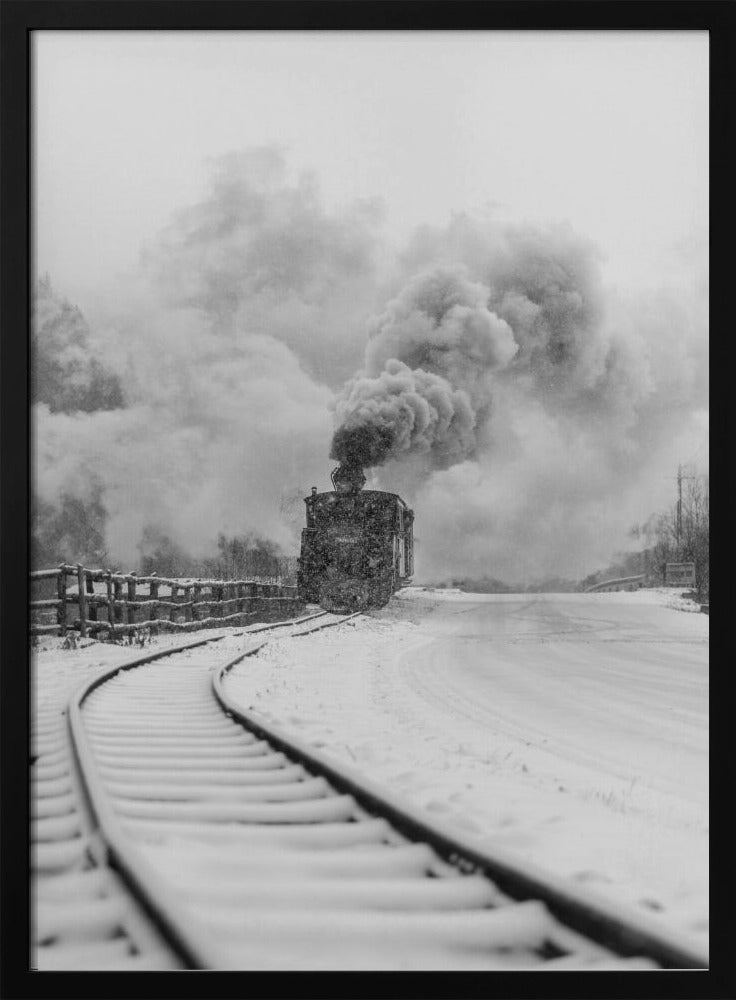 Artwork- Mocanita Hutulca-36X48inches-In Black Floating Frame