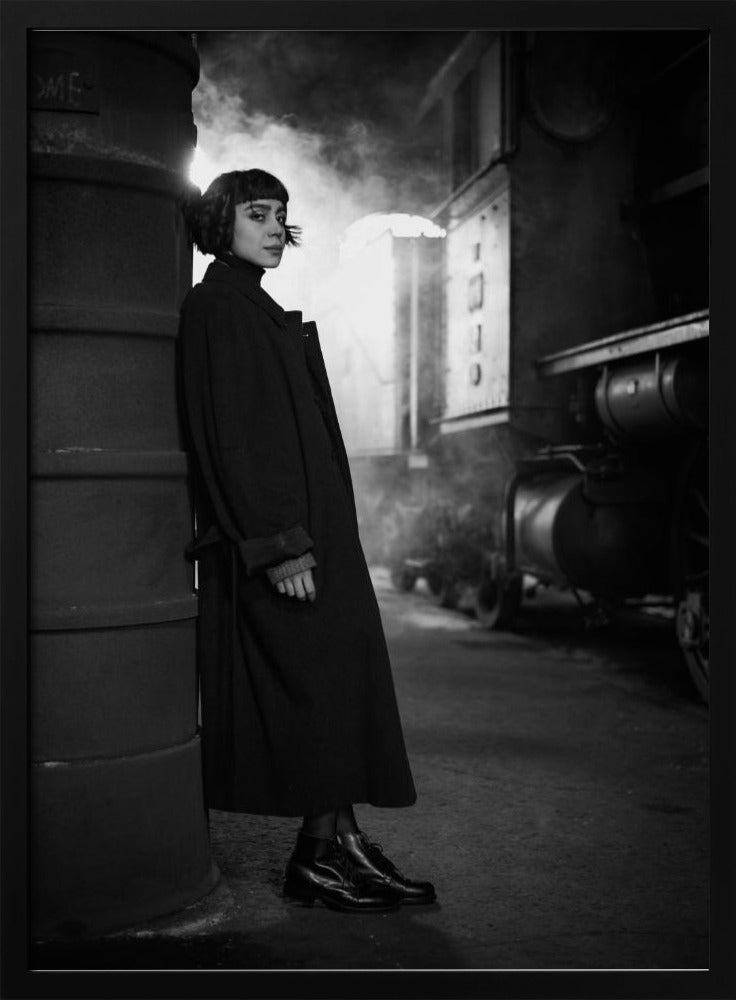 Artwork- Waiting.....-36X48inches-In White Floating Frame