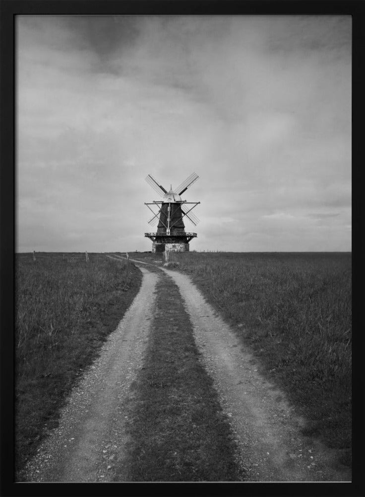 Artwork- Windmill-36X48inches-In White Floating Frame