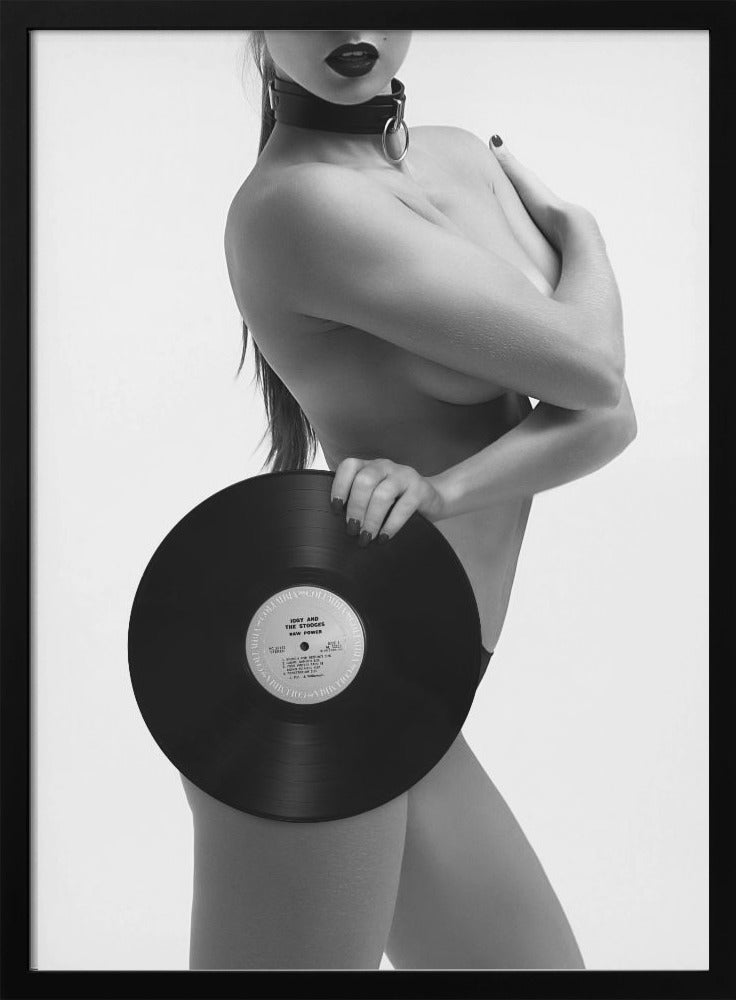 Raw Power Wall Artwork In White Floating Frame