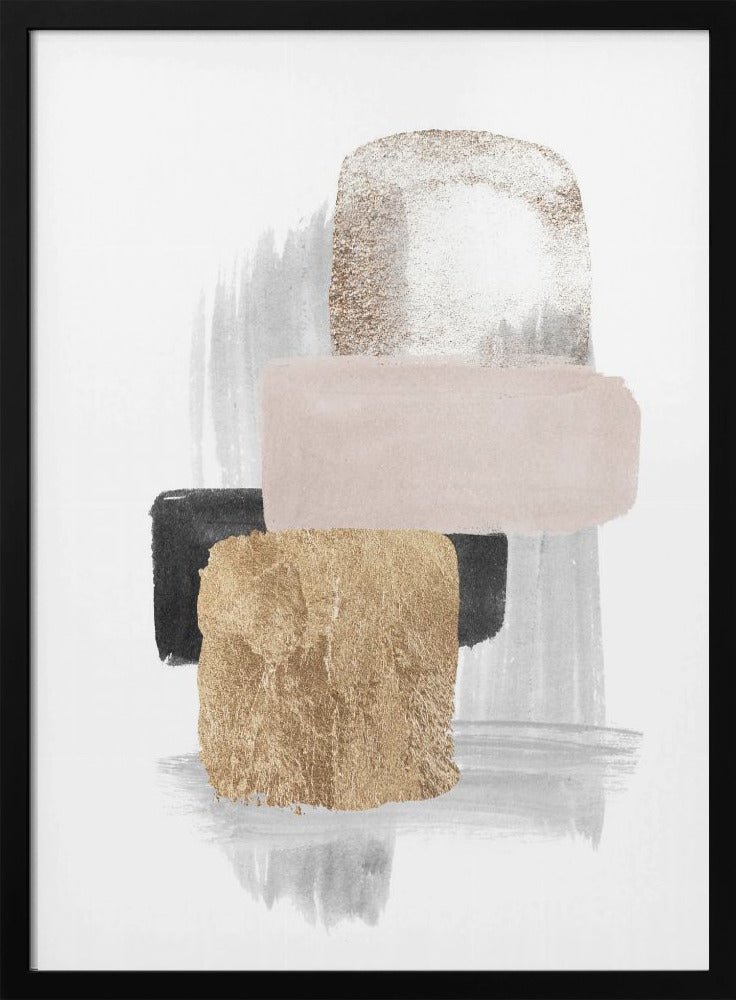 Brush Strokes-5 Wall Artwork Gallery Wrapped (Ready to Hang)