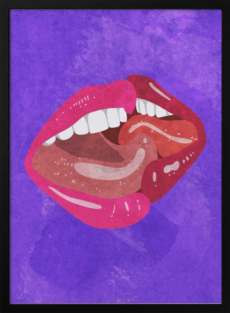 Kissing Wall Artwork Gallery Wrapped (Ready to Hang)