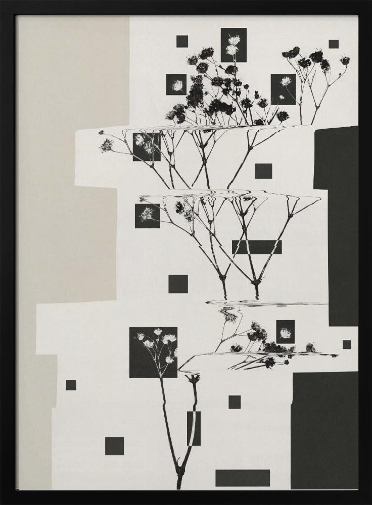 Artwork- Nature Morte #5-16X20inches-In White Floating Frame