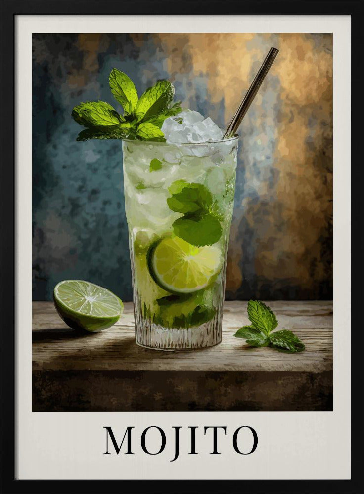 Artwork Mojito24X36inches- White Frame