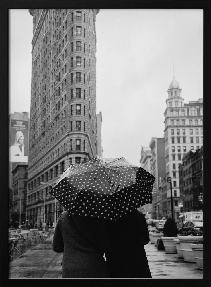 canvas prints Flatiron Rainy Day Ii.24X36inches- White Frame