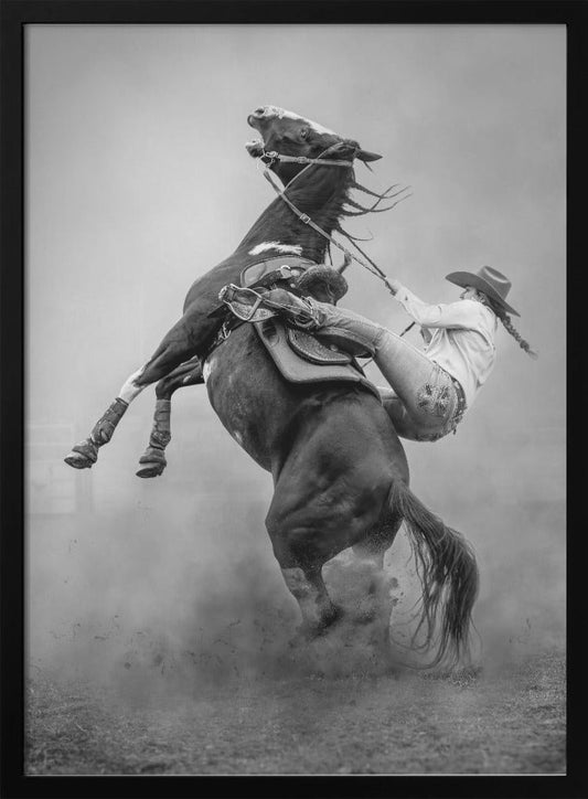 Startled Wall Artwork In Black Floating Frame