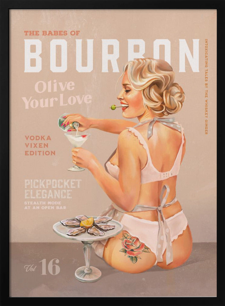 Babes of Bourbon Vol 16 Vintage Vodka Martini Pin Up Girl