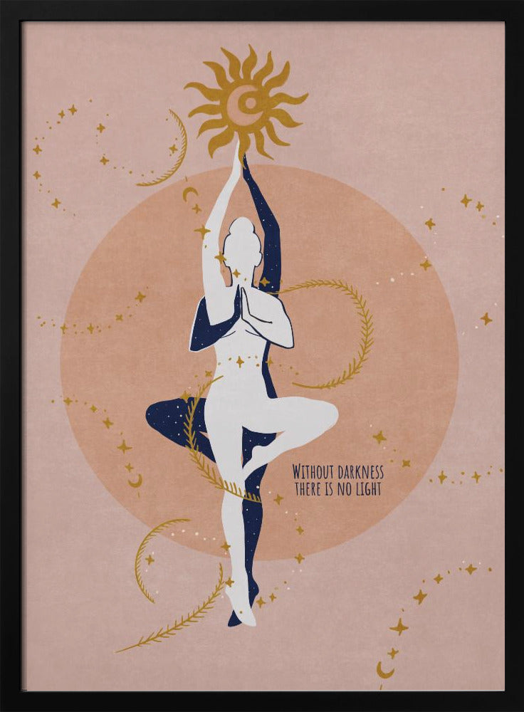 canvas prints Spiritual Sun, Moon / Spir 1124X36inches- White Frame