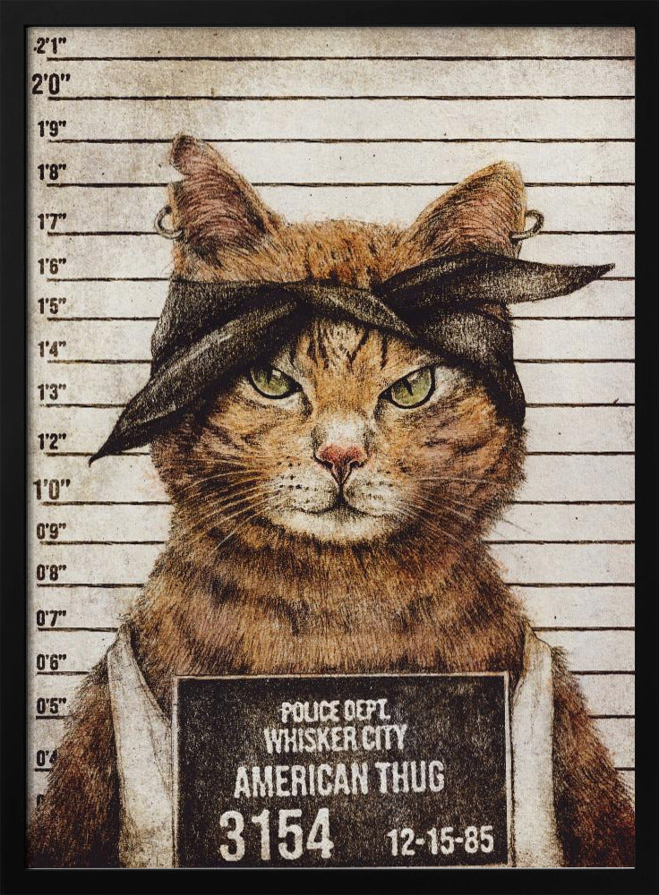 canvas prints American Thug24X36inches- White Frame