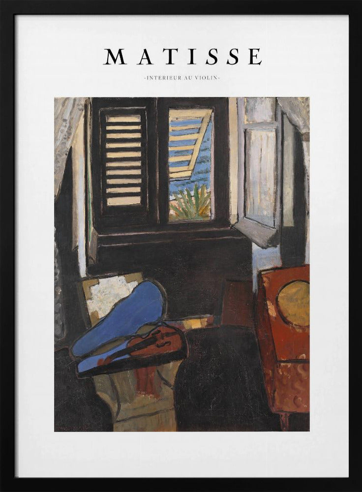 Artwork Intérieur Au Violon Matisse 36X48-inches