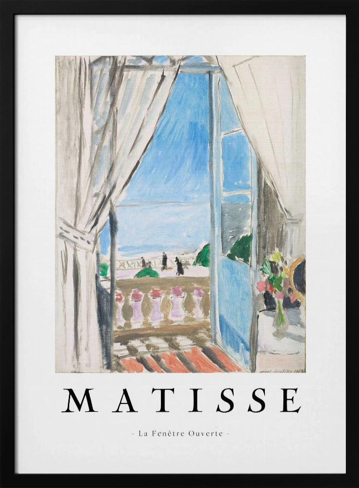 Artwork La Fenêtre Ouverte Matisse 36X48-inches