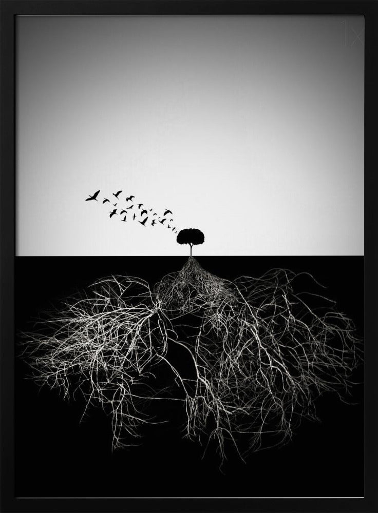 Artwork Do not judge according to appearance24X36inches- White Frame