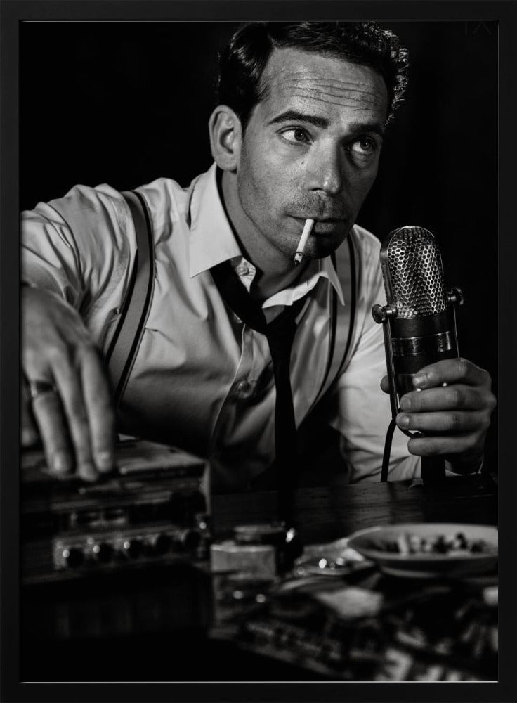 Artwork- ....good night and good luck...-16X20inches-In White Floating Frame