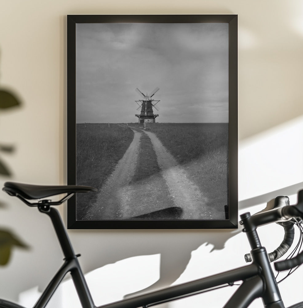 Artwork- Windmill-16X20inches-In Black Floating Frame