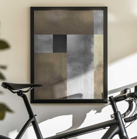 Wall art Gold and silver textures 1