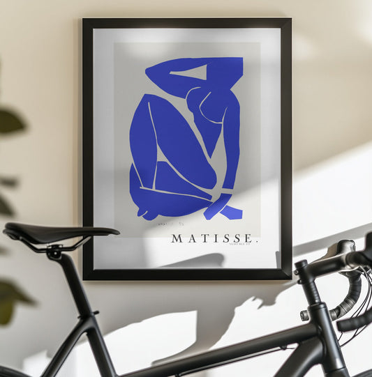 Artwork  Nudo Blu III 1952 Boarder 16X20-inches