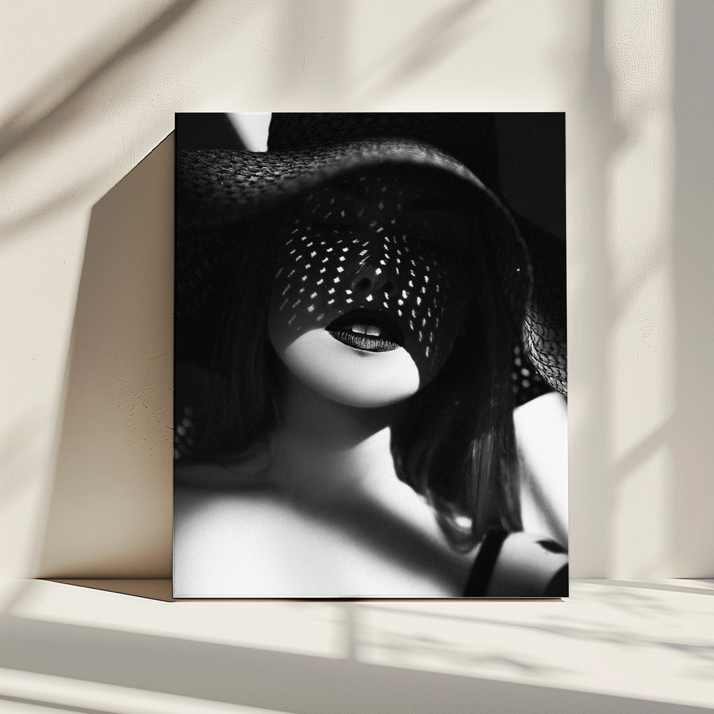 Artwork- Shadowed Elegance-24X36inches-In Black Floating Frame