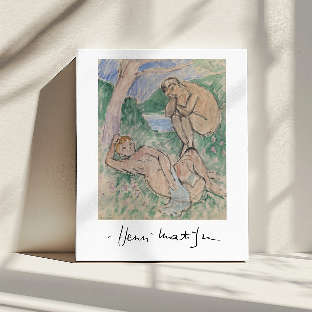 Artwork  Baigneurs Autographed 24X36-inches