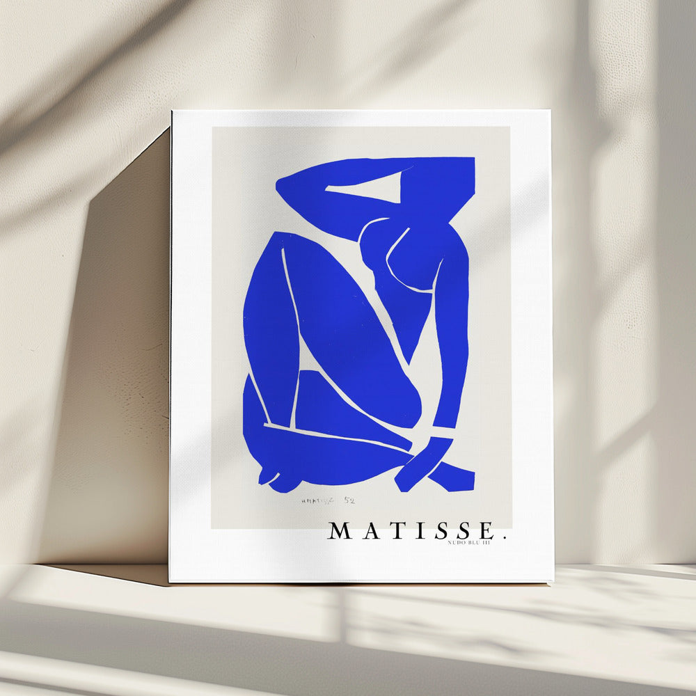 Artwork  Nudo Blu III 1952 Boarder 24X36-inches