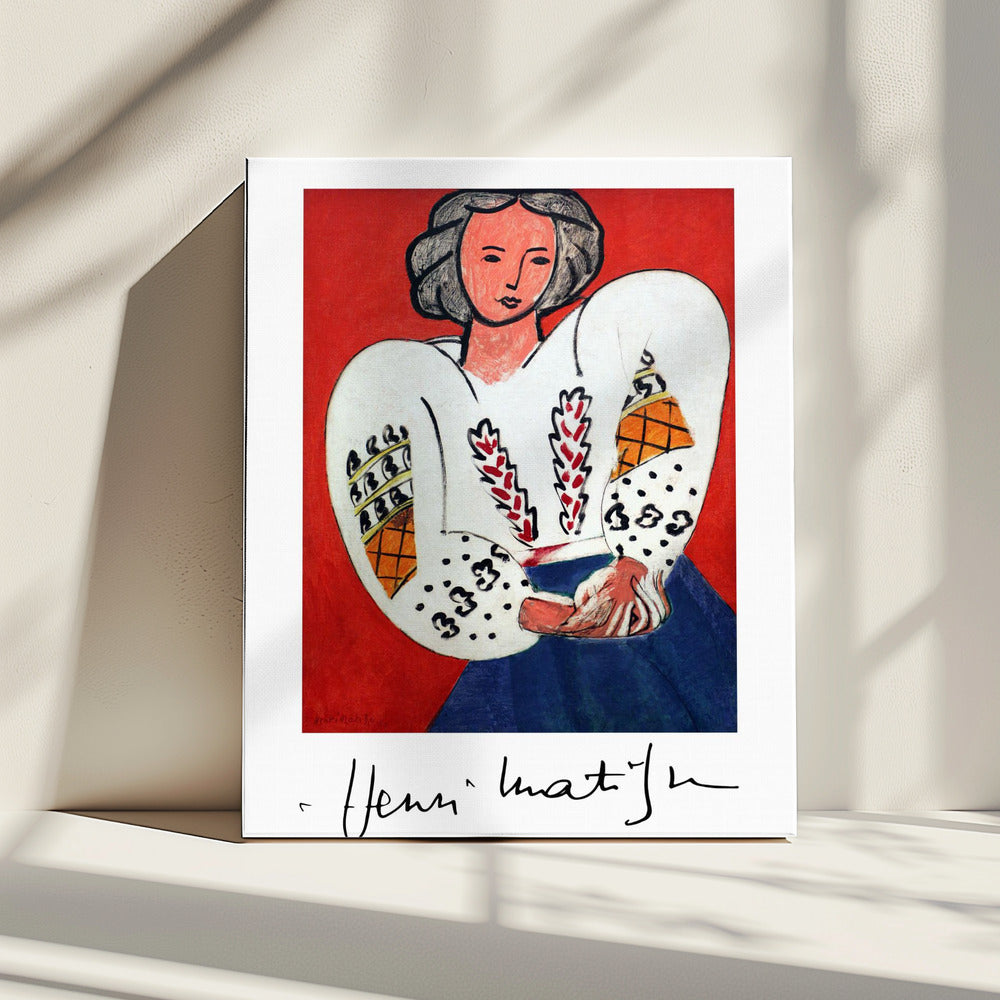 Artwork  Henri Matisse, La Camicetta Romena, 1940 24X36-inches