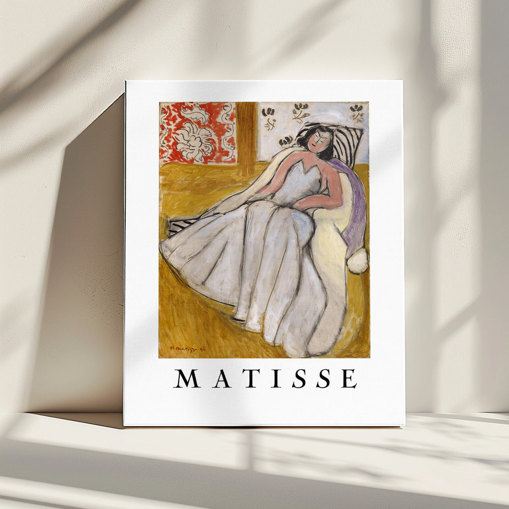 Artwork  Jeune Femme à La Pelisse Blanche 24X36-inches