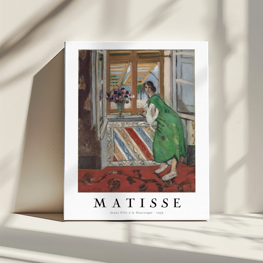 Artwork  Jeune Fille a La Mauresque 1942 24X36-inches