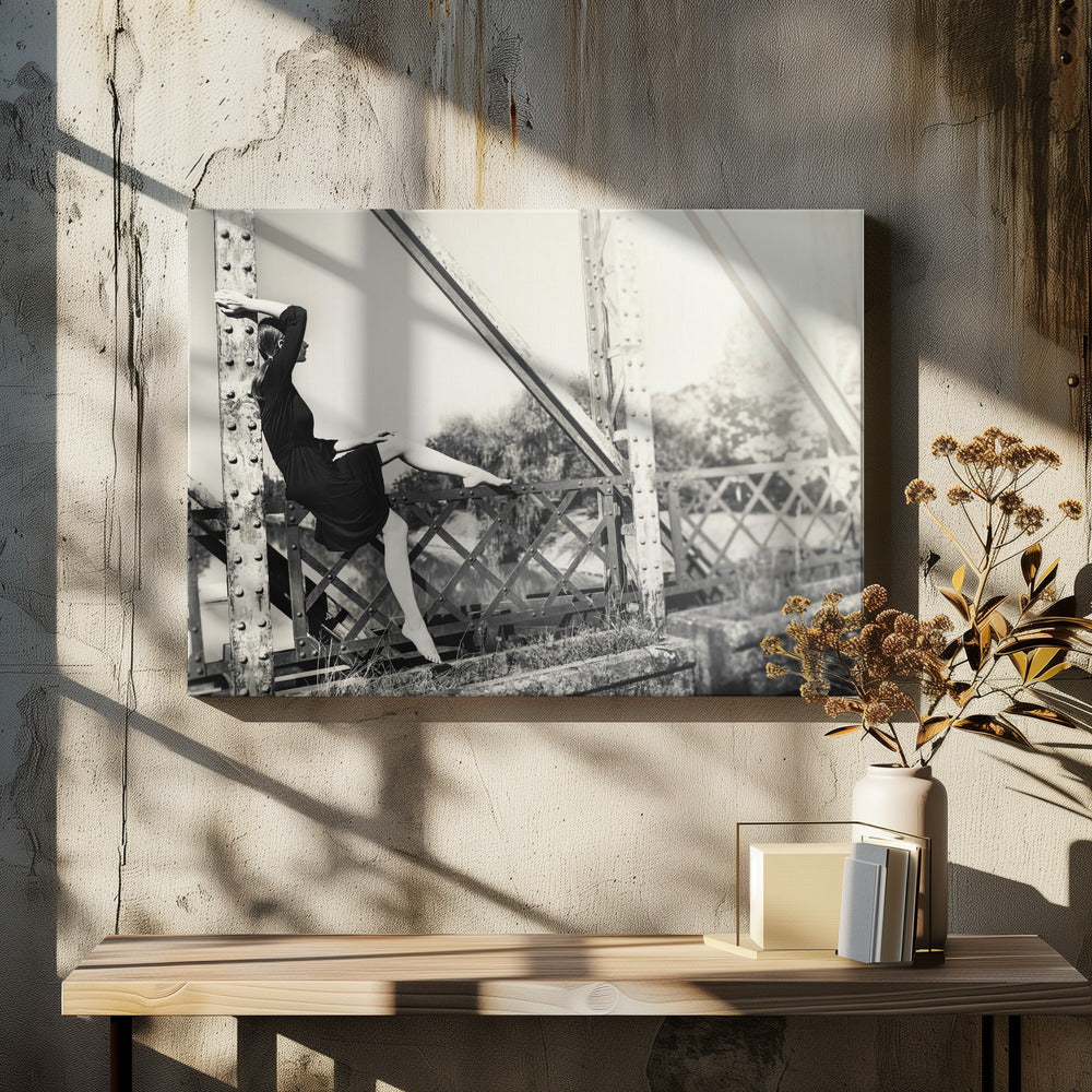 Artwork- the past-36X24inches-In White Floating Frame