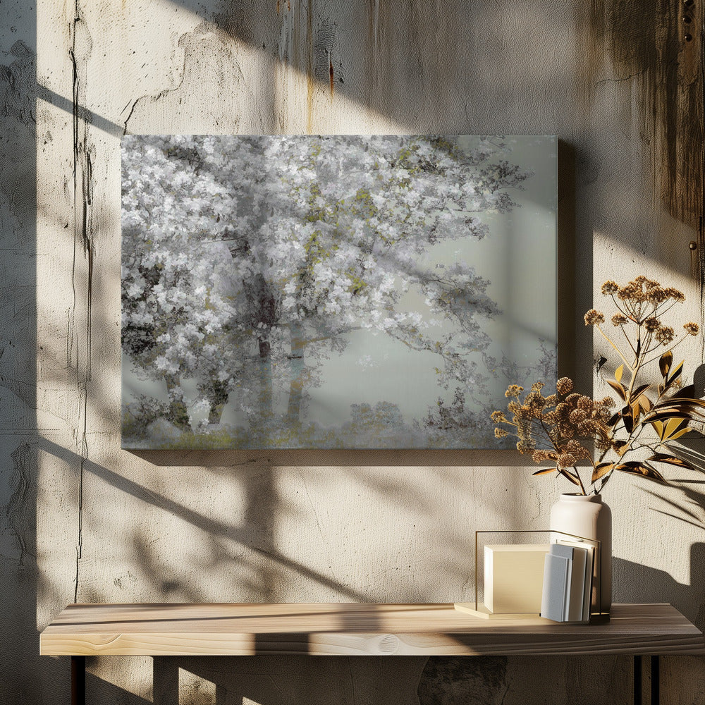 Spring Wall Artwork In White Floating Frame