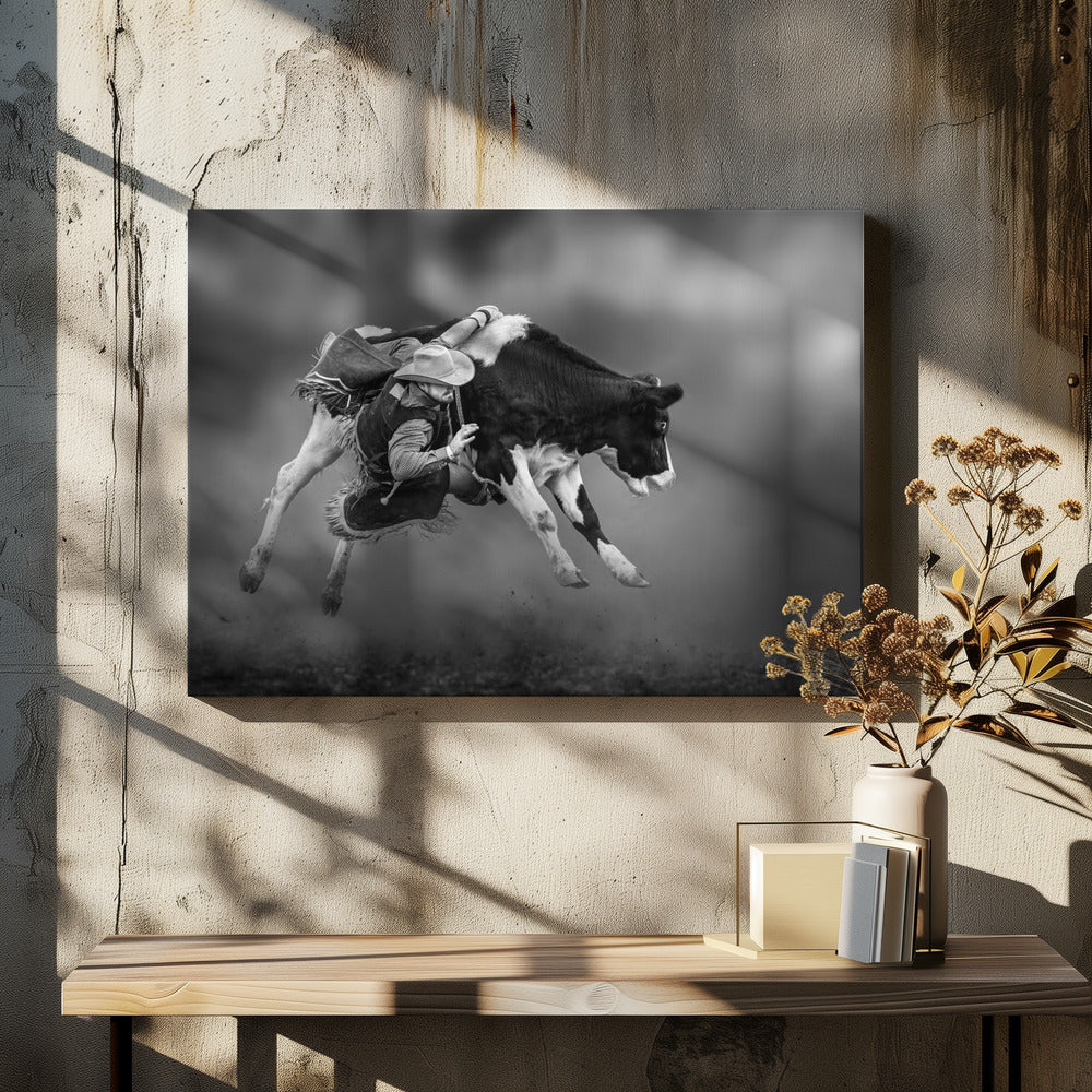 Spiritual Dance Wall Artwork In White Floating Frame