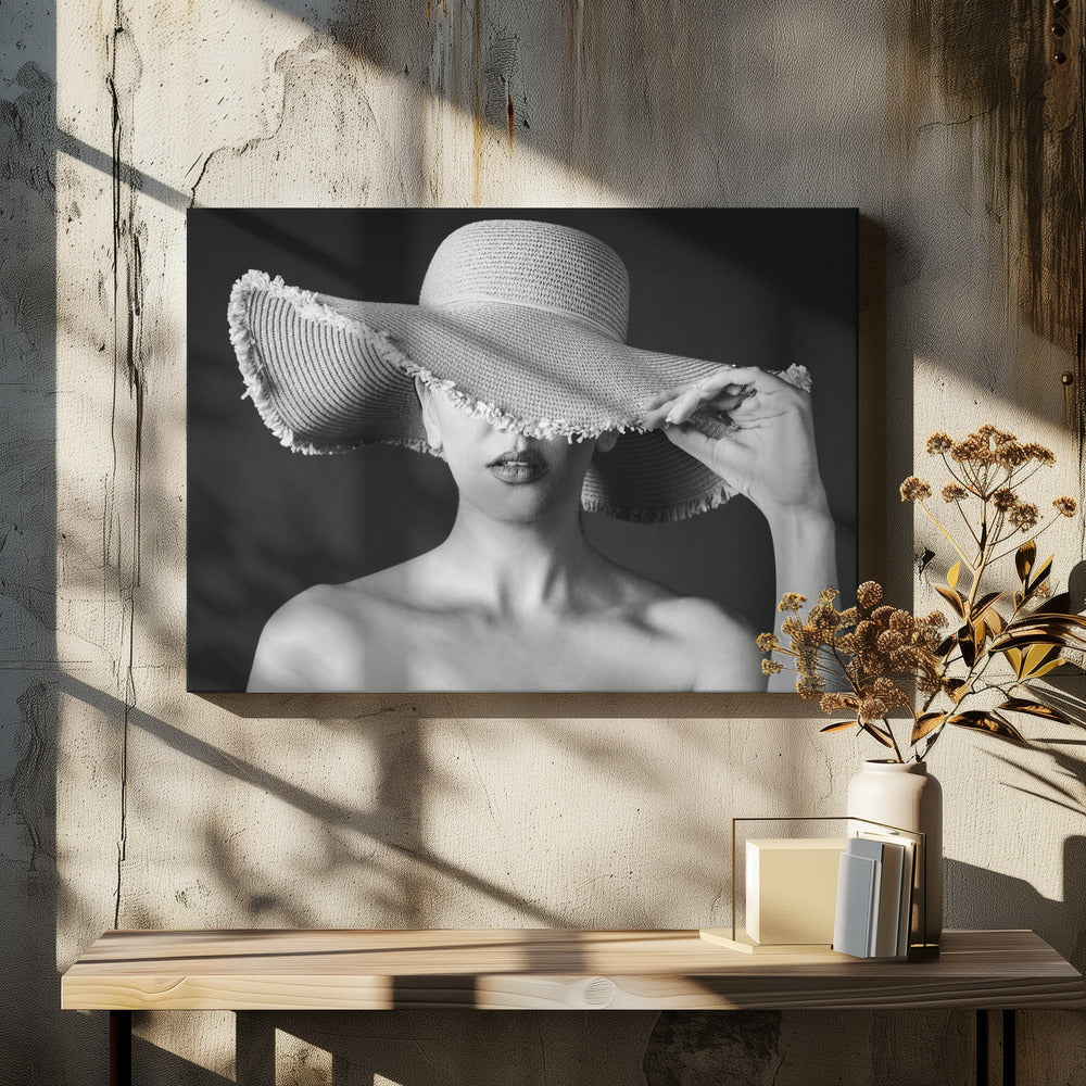 Artwork- Maryam-36X24inches-In White Floating Frame