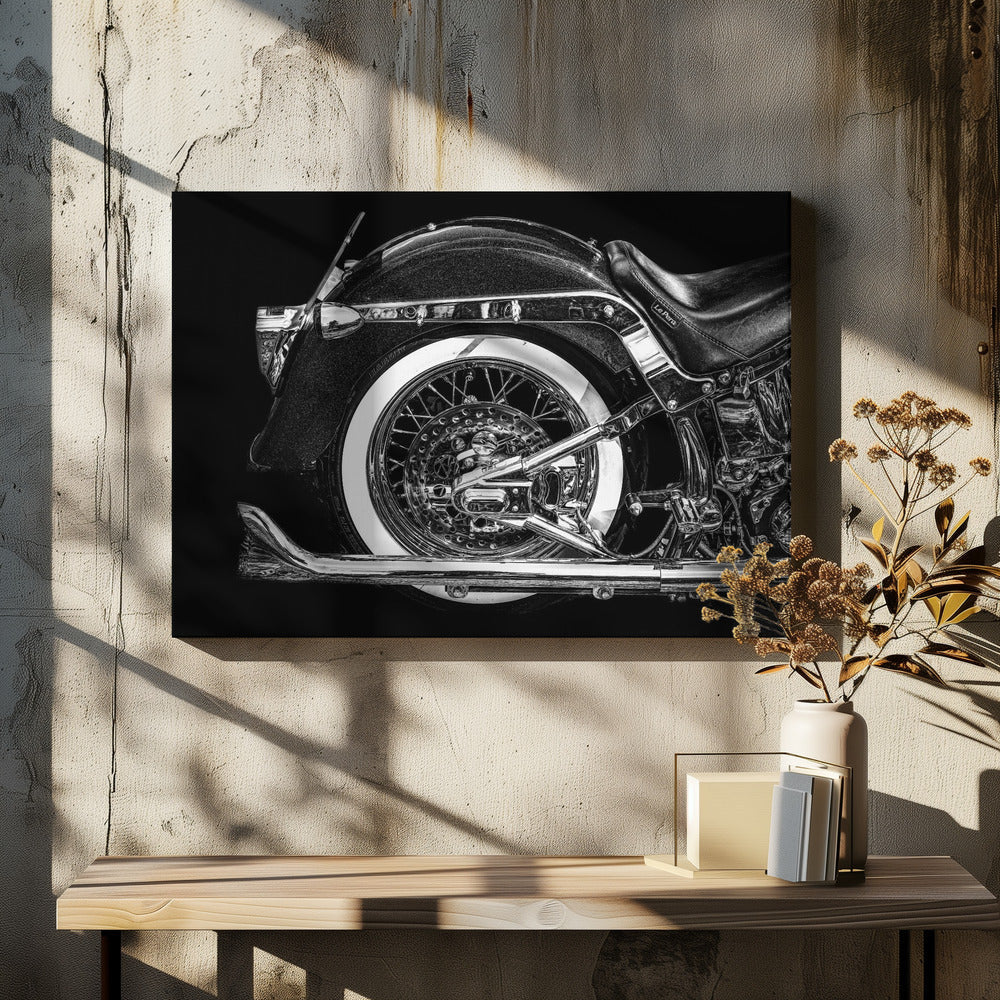 Artwork- Harley-36X24inches-In White Floating Frame