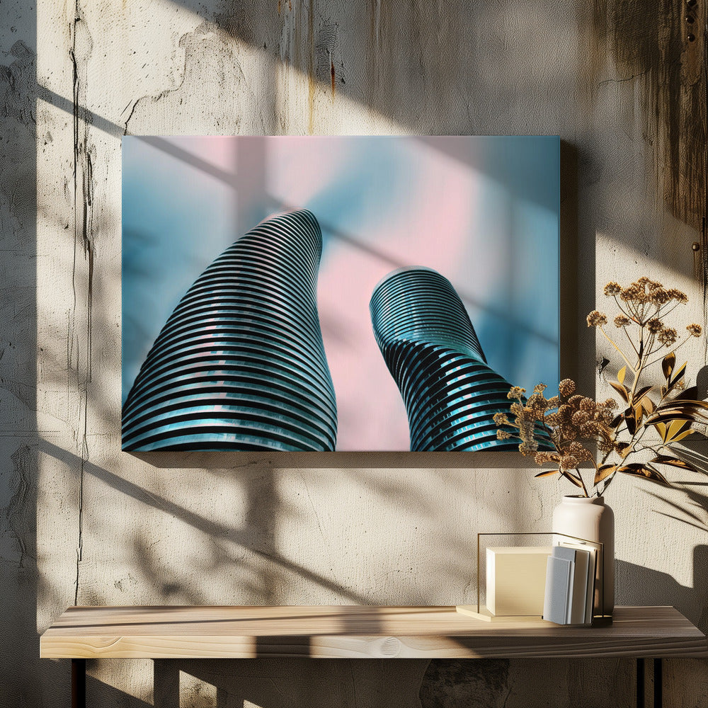 Organic but Different II Mississauga Wall Artwork In White Floating Frame