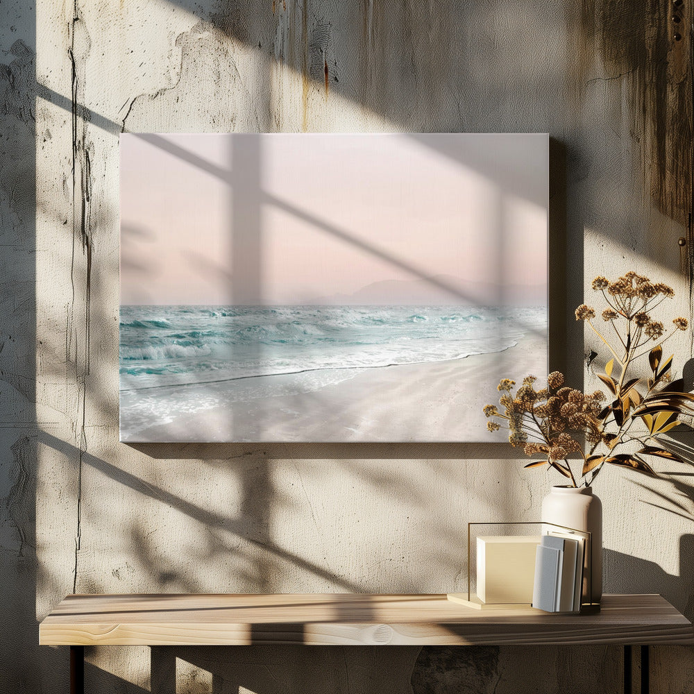 Artwork Beach Vibes VI48X36inches- Black Frame