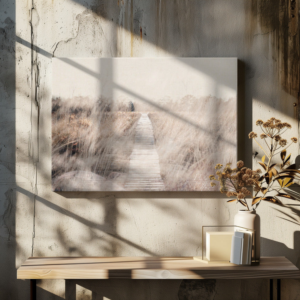 Artwork- Dreamy landscape-36X24inches-In White Floating Frame