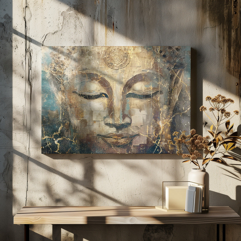 Surreal Fable Abstract Art Illustration Wallart 015 Wall Artwork In White Floating Frame