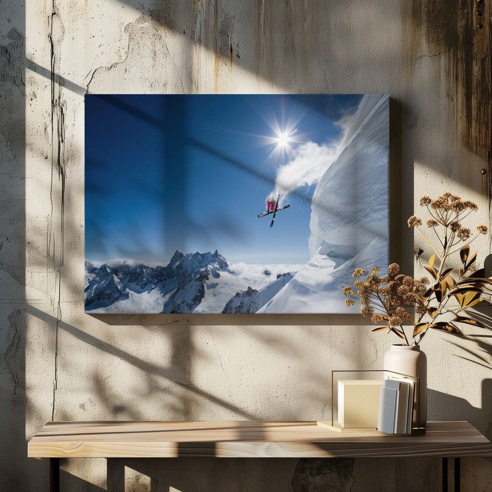 Artwork Higher48X36inches- Black Frame