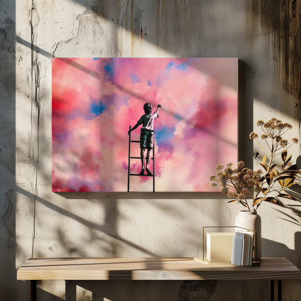 canvas prints Cloud Painter48X36inches- Black Frame