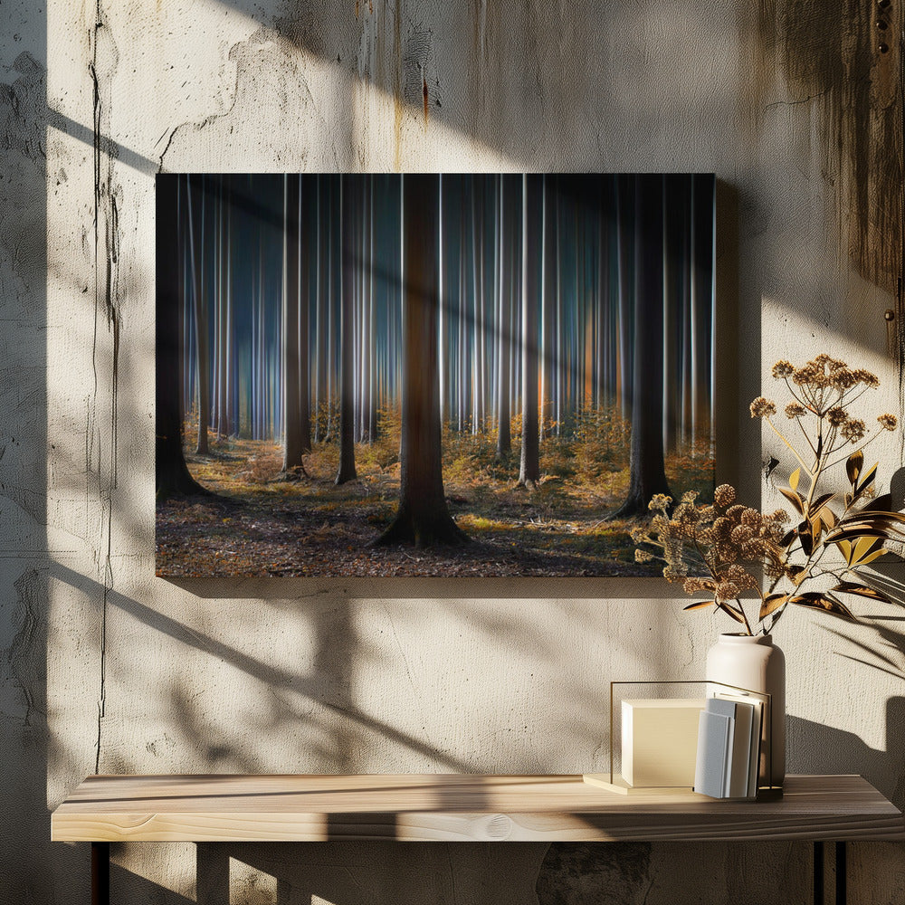 Artwork Mystic Wood48X36inches- Black Frame