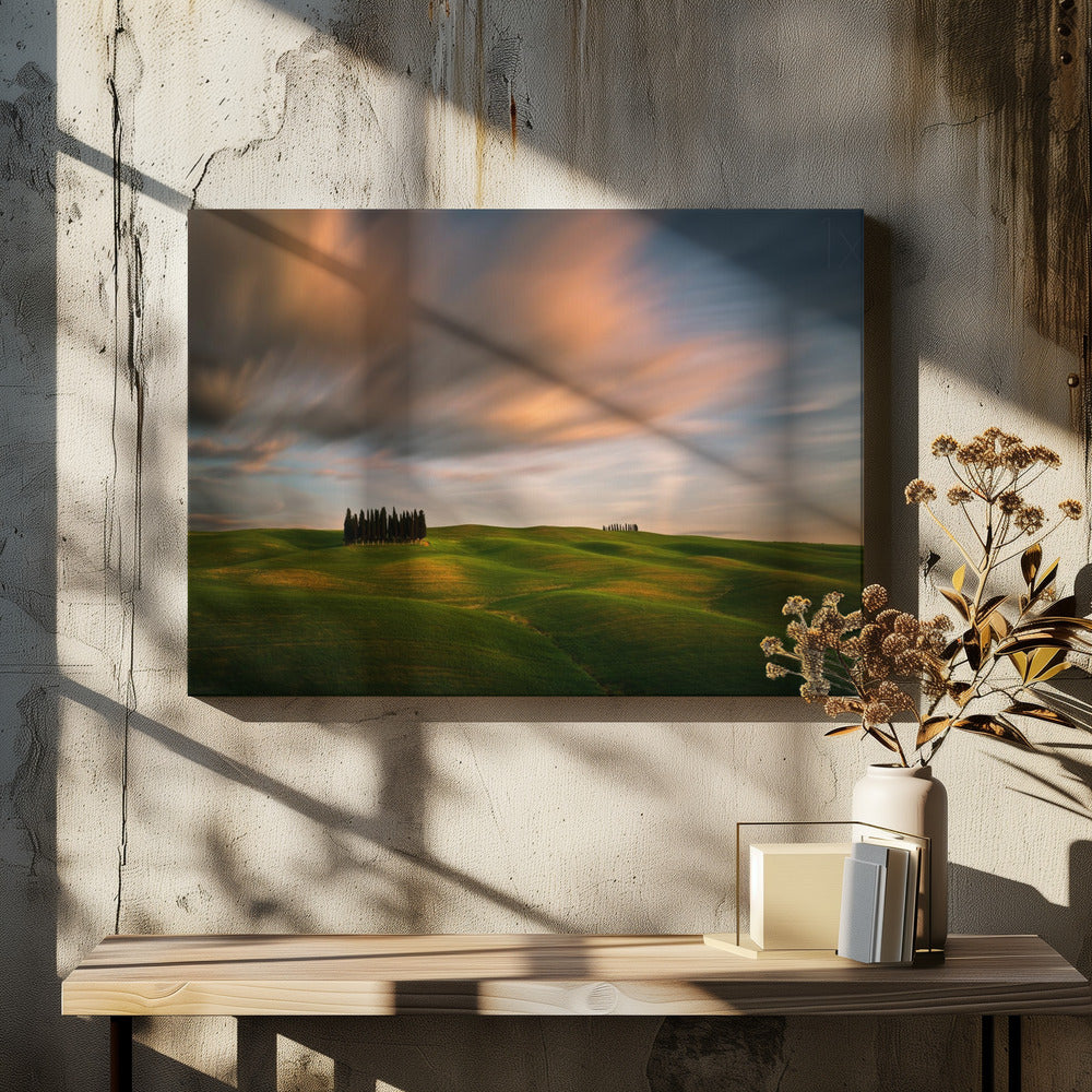 Artwork Fields...48X36inches- Black Frame