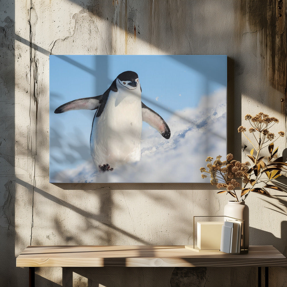 Wall art Running up that hill-48X36inches-In Black Floating Frame