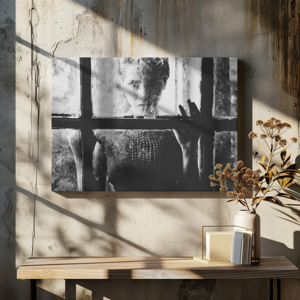 Artwork- Trapped-36X24inches-In White Floating Frame