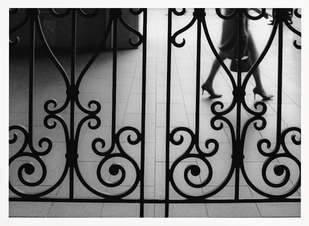 Artwork- street 15-20X16inches-In White Floating Frame