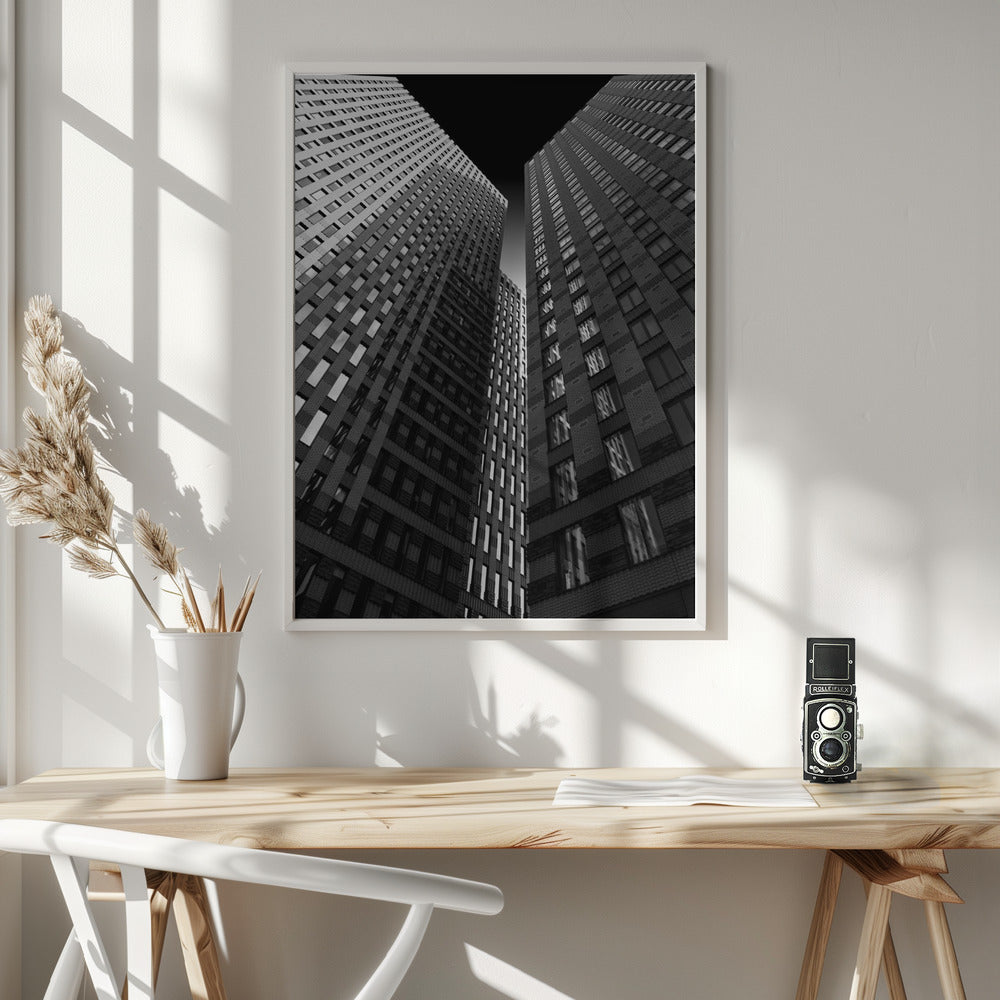Artwork- Between giants-24X36inches-In White Floating Frame