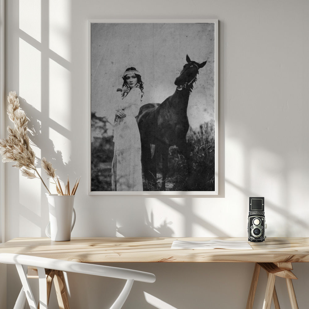 Artwork- napelu-24X36inches-In White Floating Frame