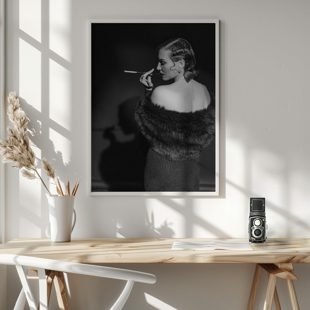 Artwork- Portrait-24X36inches-In White Floating Frame