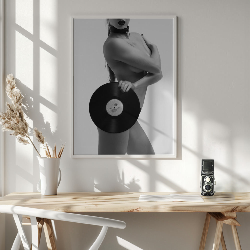 Raw Power Wall Artwork In White Floating Frame