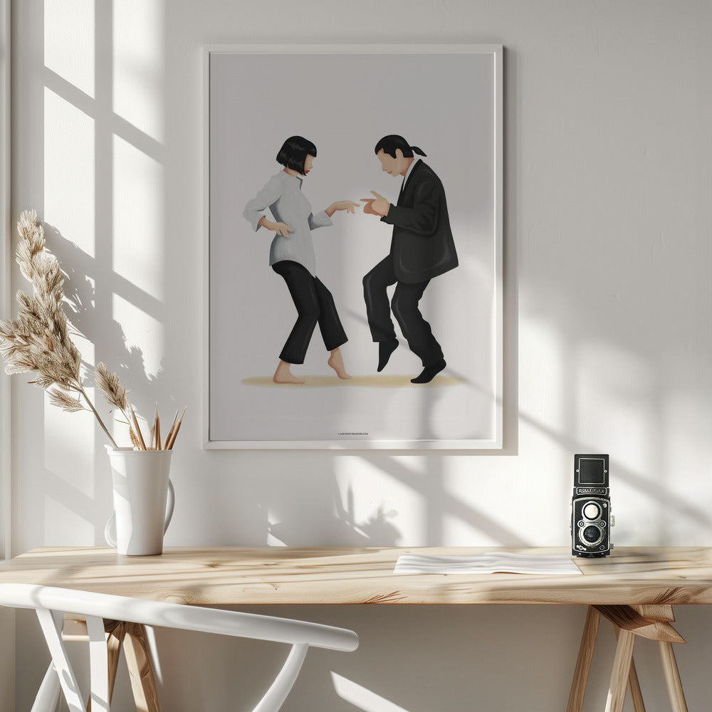 Pulp Fiction Wall Artwork In Black Floating Frame