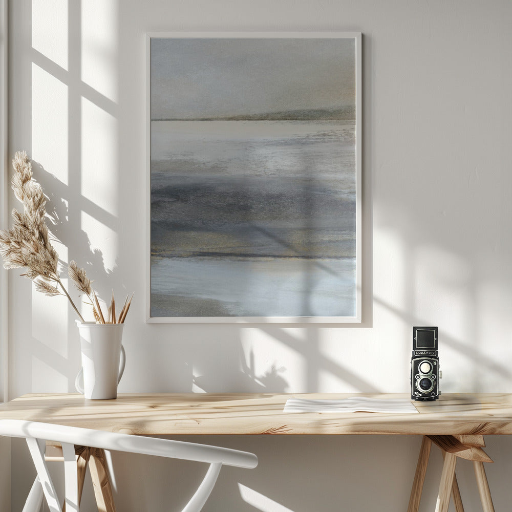 Artwork- Land 6-24X36inches-In White Floating Frame